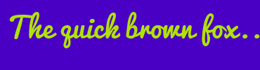 Image with Font Color B0E202 and Background Color 4900C4